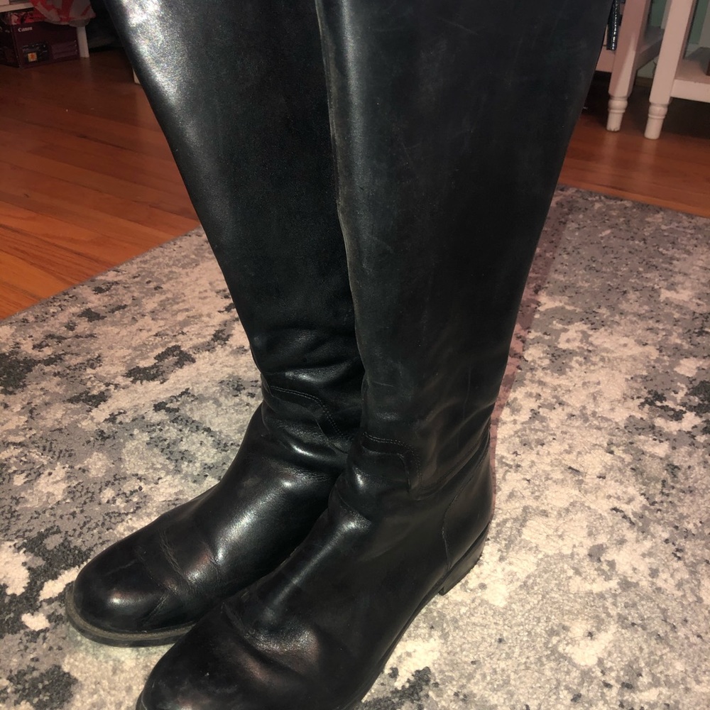Nine West black riding boots